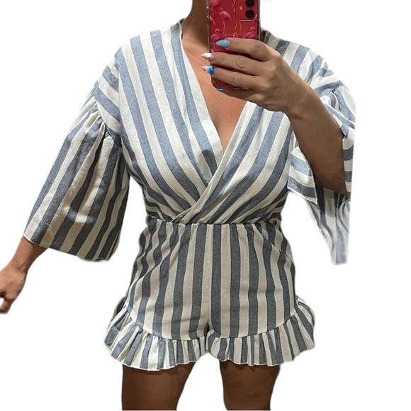 Linen romper - Picture 3 of 4